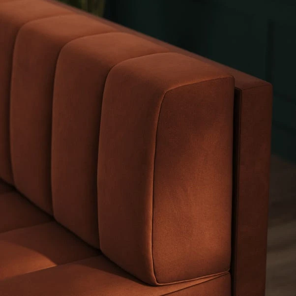 Amali Corner Dining Bench, Matte Plush Velvet - Image 17