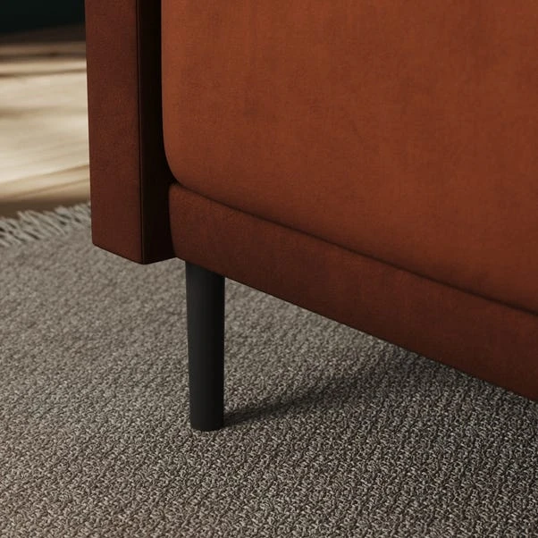 Amali Corner Dining Bench, Matte Plush Velvet - Image 18