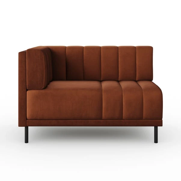 Amali Corner Dining Bench, Matte Plush Velvet - Image 19