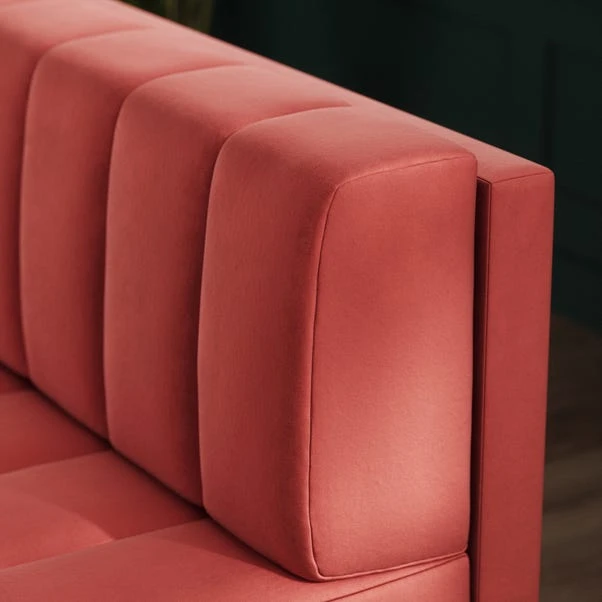 Amali Corner Dining Bench, Matte Plush Velvet - Image 3