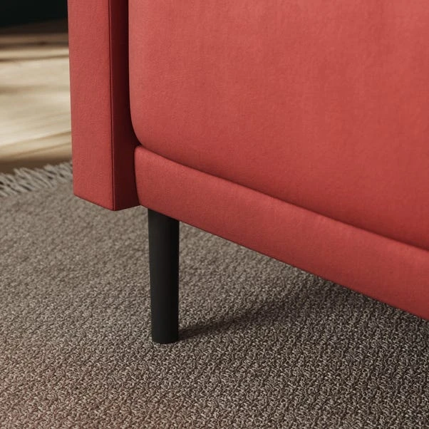 Amali Corner Dining Bench, Matte Plush Velvet - Image 4