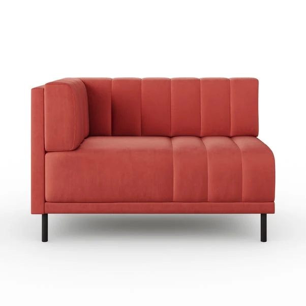 Amali Corner Dining Bench, Matte Plush Velvet - Image 5