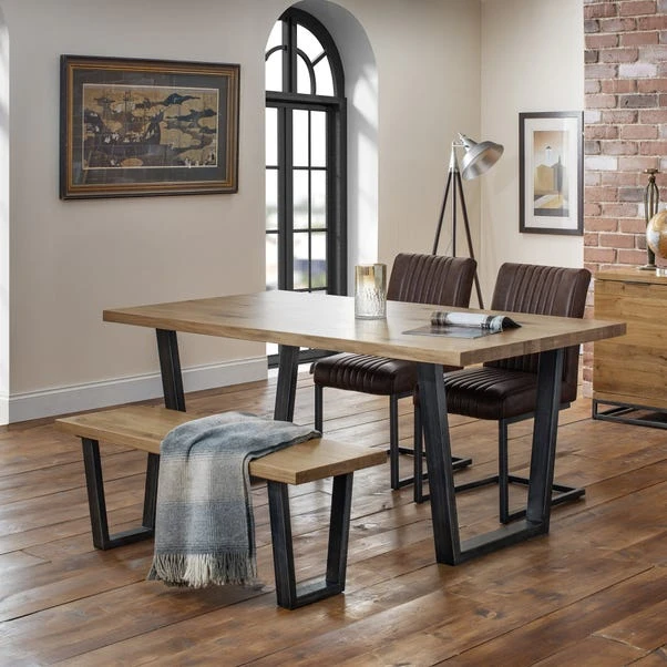 Brooklyn Dining Bench, Oak - Image 2