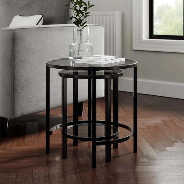 Sofia Glass Nest Of Tables - Image 2