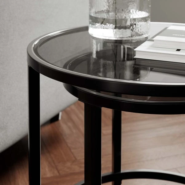 Sofia Glass Nest Of Tables - Image 3