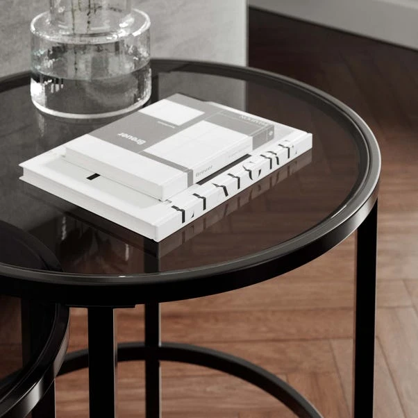 Sofia Glass Nest Of Tables - Image 4