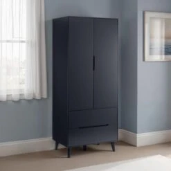 Cecil Double Wardrobe, Anthracite