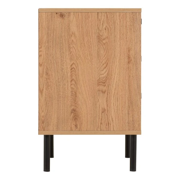 Barker 3 Drawer Bedside Table, Oak Effect - Image 5