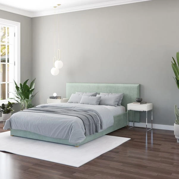 Hanging Wall Panel Dual Mount Plush Velvet Headboard - Image 17