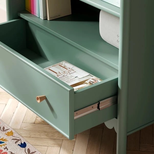 Remi Scalloped Low Bookcase - Image 3