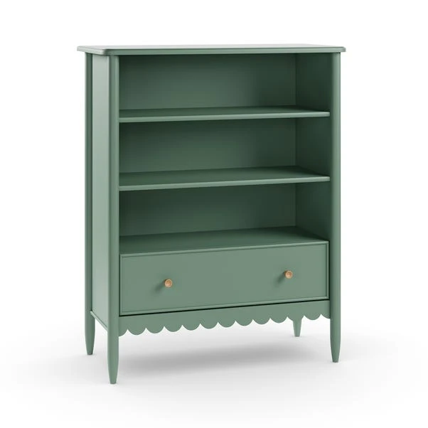 Remi Scalloped Low Bookcase - Image 6