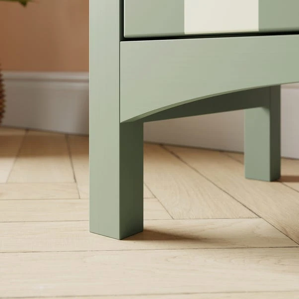 Beatrice Wide 2 Drawer Bedside Table - Image 5