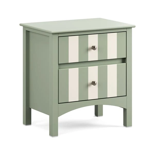 Beatrice Wide 2 Drawer Bedside Table - Image 6