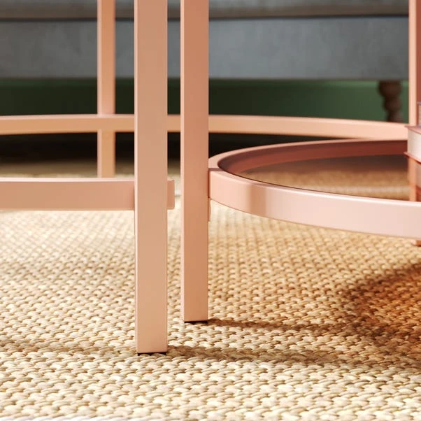 Sofia Glass Coffee Nest Of Tables - Image 10