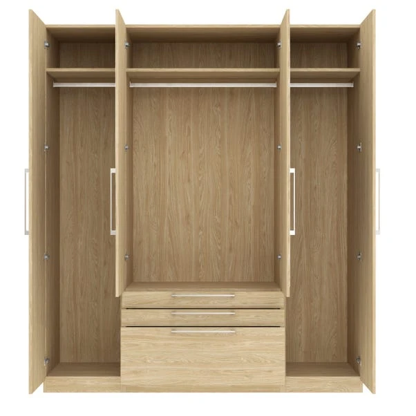 Harmony Foster 4 Door 3 Drawer Wardrobe - Image 18