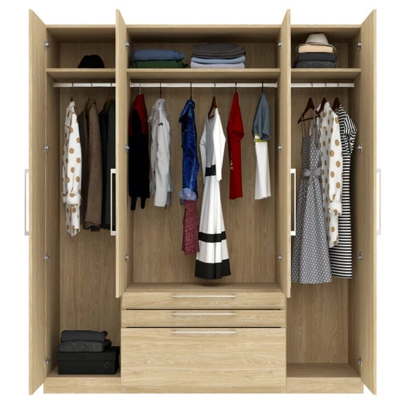 Harmony Foster 4 Door 3 Drawer Wardrobe - Image 19