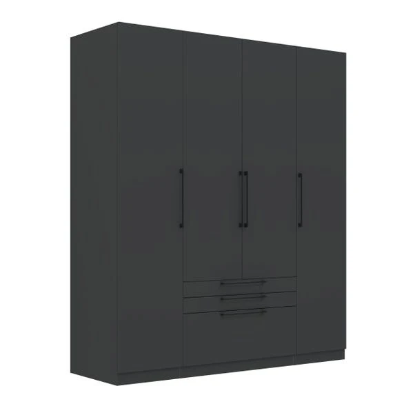 Harmony Foster 4 Door 3 Drawer Wardrobe - Image 14