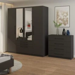 Harmony Foster 4 Door 3 Drawer Wardrobe