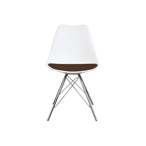 Fusion Living Soho White Plastic Dining Chair - Image 18
