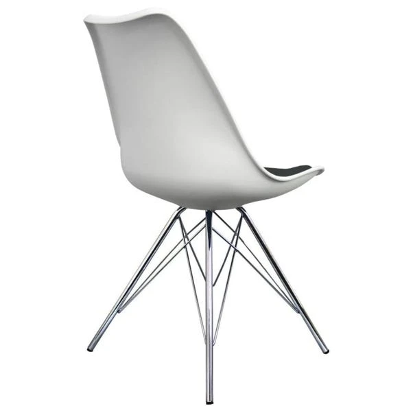 Fusion Living Soho White Plastic Dining Chair - Image 13