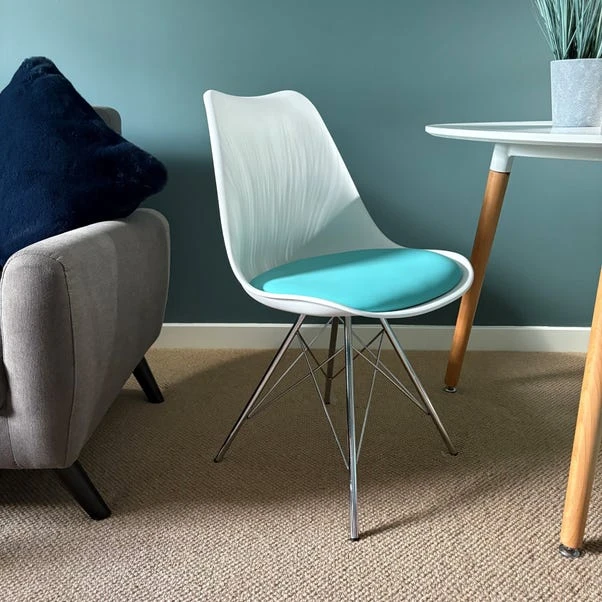 Fusion Living Soho White Plastic Dining Chair