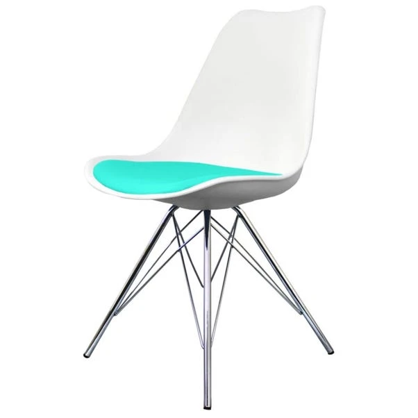 Fusion Living Soho White Plastic Dining Chair - Image 2