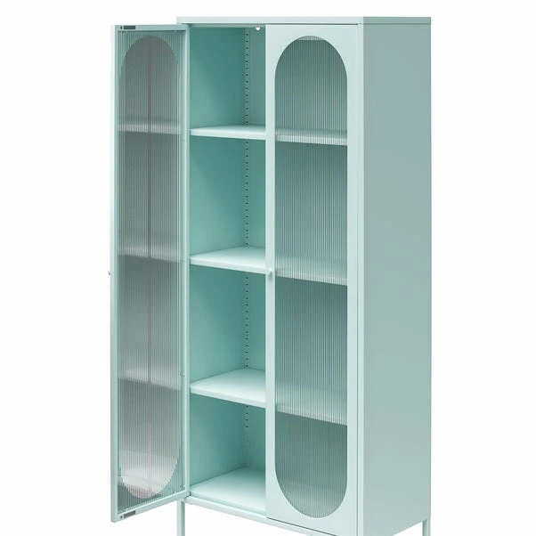 Luna Tall Fluted Sideboard, Glass - Image 11