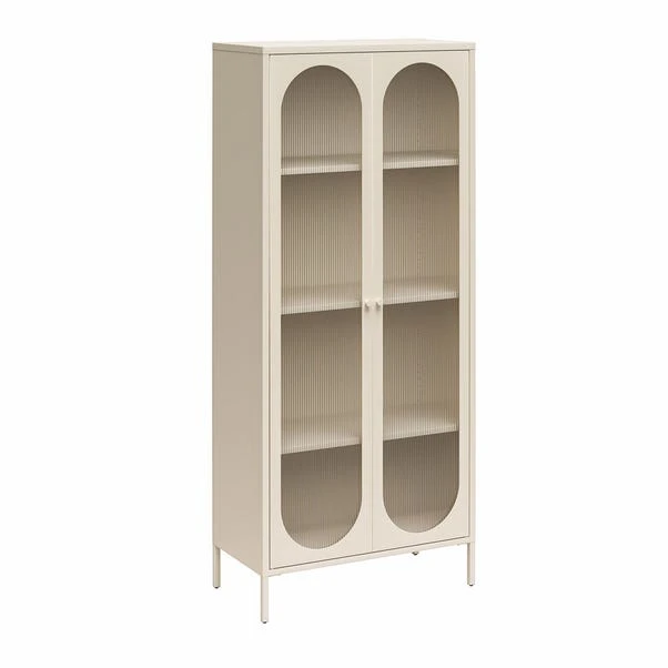 Luna Tall Fluted Sideboard, Glass - Image 2