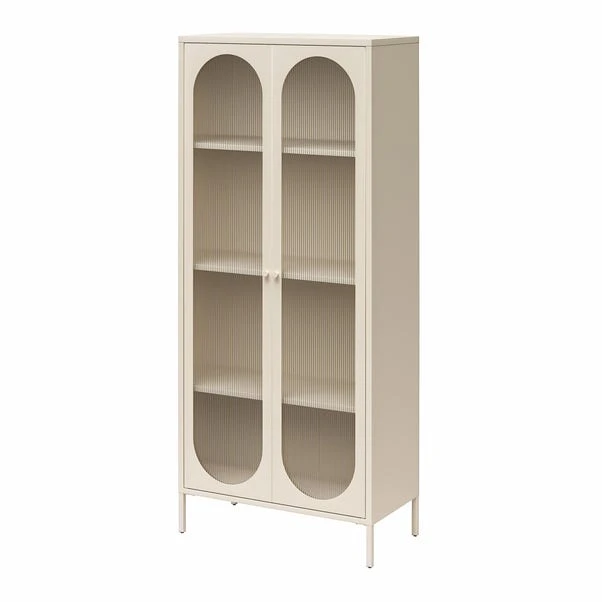 Luna Tall Fluted Sideboard, Glass - Image 5