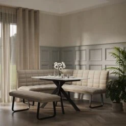 Indus Valley Aura Corner Bench Set