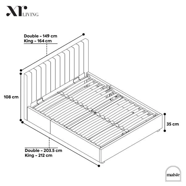 XR Living Maisie LED Ottoman Bed Frame - Image 16