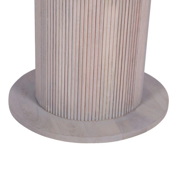 Indus Valley Cleo Round 4 Seater Dining Table With 4 Cleo Dining Chairs - Image 3