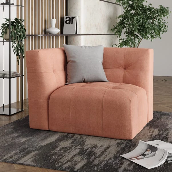 Modular Squish Clay Tonal Chenille 2 Seater Sofa - Image 7